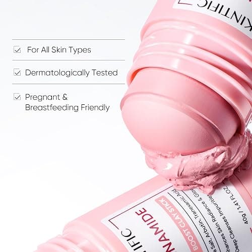 SKINTIFIC Bright Boost Face Mask Stick with Niacinamide & Arbutin | Deep Pore Cleansing Mud Mask for Gentle Exfoliating, Smoothing Skin and Non-Drying Facial Skincare thumbnail 7