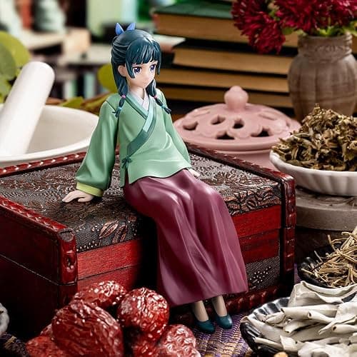 MABAIUDE 2pcs Maomao Figure Maomao Statue - 1/7 Scale Sitting Pose Hanfu Version Mao Mao Figure Model - PVC Anime People Collectibles Desktop Decoration Gifts for Fans thumbnail 6