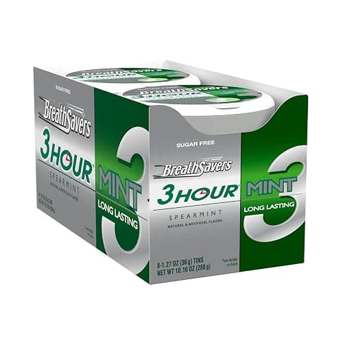 BREATH SAVERS Spearmint Sugar Free Breath Mints Tins, 1.27 oz (8 Count) thumbnail 3