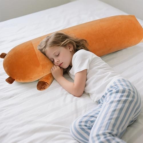 33 ih Cute Capybara Plush, Capybara Stuffed Animal, Long Capibaras Peluches Body Pillow Kawaii Plushies Decor Gifts for Kids Adult Boys Girls thumbnail 2