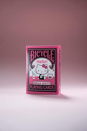 Bicycle Hello Kitty Playing Cards, Black & Pink, 1 Deck thumbnail 2