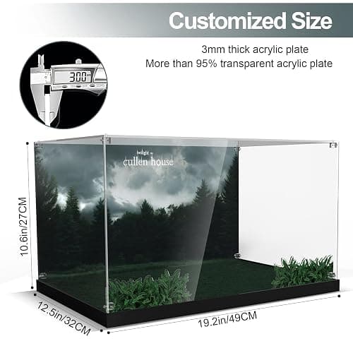 Acrylic Display Case for Lego Twilight The Cullen House (ONLY Box, NOT Model) Clear Dustproof Display Box Compatible with Lego 21354 Building Set thumbnail 2