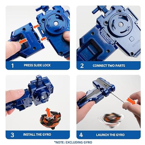AIBREAY X Launcher Set, X String Launcher and Grip, 2-Modes for Faster Launch, Only Compatible with X Right Tops (Blue) thumbnail 2