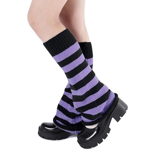 Komorebi Leg Warmers Y2K Kawaii Leg Warmers for Girl Women Cute Knitted Socks Y2K Harajuku Goth Accessories thumbnail 3