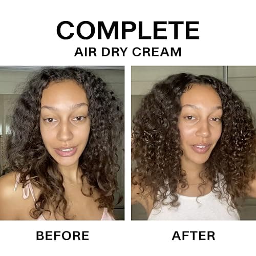JVN No Heat Complete Air Dry Cream, 5 Fl Oz, Hair Smoothing Cream Enhances Your Natural Texture, Curl Cream and Wavy Hair Products, Silicone Free thumbnail 4