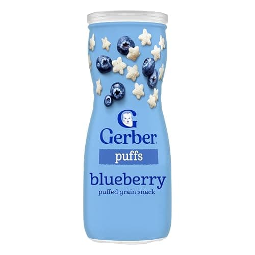 Us Gerber, Puffs Blueberry /42g, 1.5 Ounce - Image 1