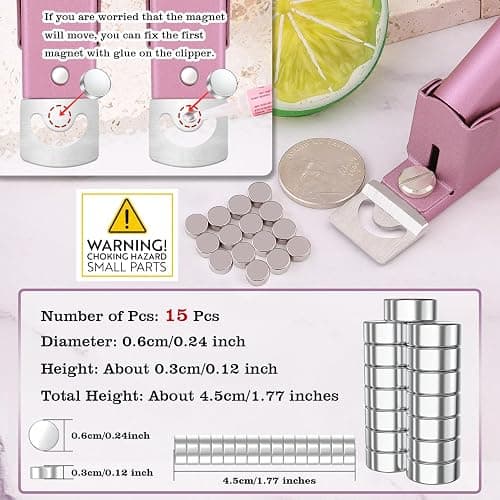 Light Pink(Matte) Premium Nail Clippers with Magnets Sizers for Acrylic Nails, Artificial Fake Nail False Nail Tip Cutter Trimmer Manicure Pedicure Sharp Blade Clip Tool For Salon Home Art Beauty thumbnail 2
