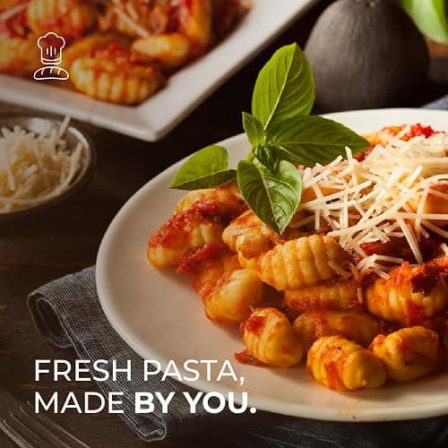 KneadEat Unique Curved Gnocchi Board Paddle, Unique Curved Design for Handmaking Italian Gnocchi Pasta. Perfect Ridges that Form the Grooves on the Gnocchi. Easy to Use and Clean. Italian taste party. thumbnail 8