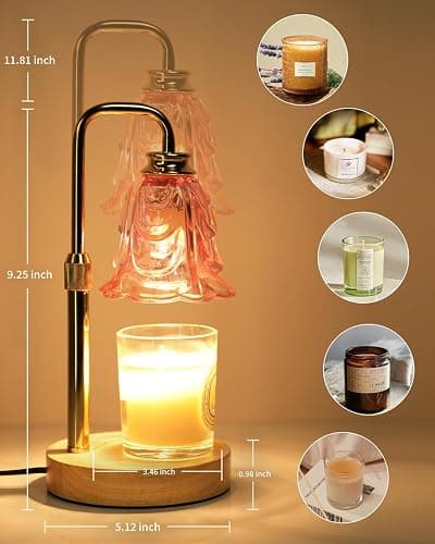 Pink flower candle warmer!! thumbnail 2