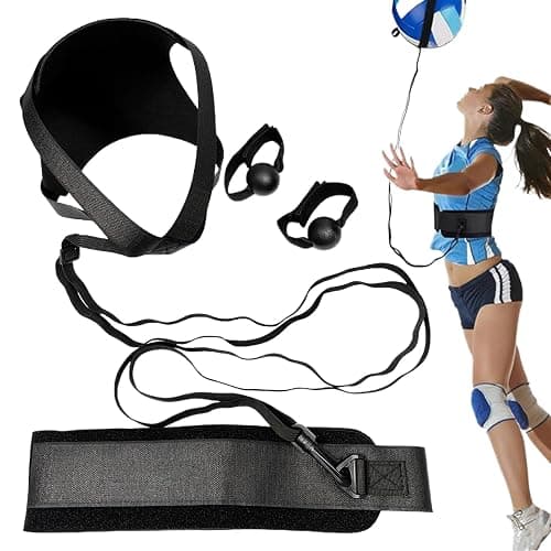 Hitburu Attrezzatura per Allenamento Pallavolo - Allenatore Di Schiacciata Per Principianti | Banda Elastica Portatile con Cintura Regolabile per Giardino, Spiaggia, Palestra e Parco - Image 1