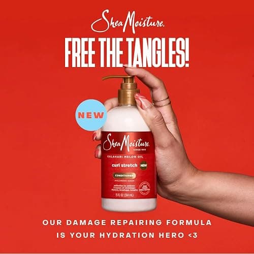 SheaMoisture Curl Stretch Shampoo, Conditioner, Volume Cream, and Refresher Spray with Kalahari Melon Oil and Hyaluronic Serum - Hydrates, Repairs Breakage, Detangles, Minimizes Shrinkage, 4 Pack thumbnail 4