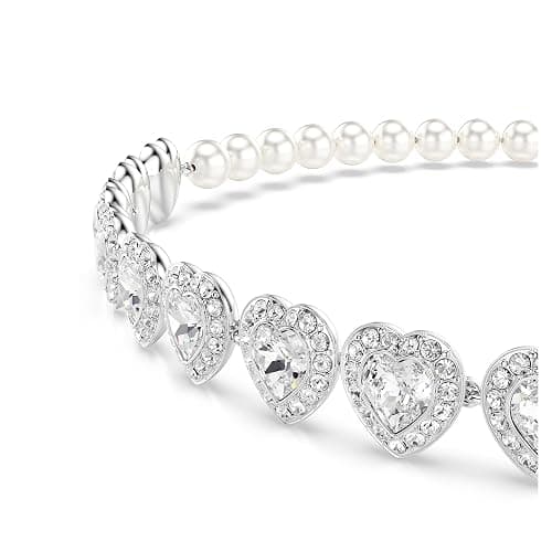 Swarovski Ariana Grande Collection, Clear Crystal & Pearls, Rhodium Finish, Necklaces, Earrings and Bracelets thumbnail 4