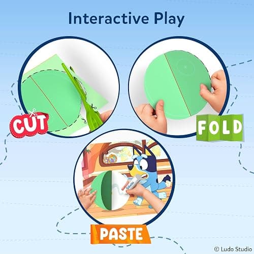 Skillmatics Snip Snip Bluey, Scissor Skills Toy, Felt Craft, Gift for Kids | Cutting Activity Book for Preschool, Safety Scissors, Fine Motor Skills, Screen-Free Learning, Boys & Girls Ages 3, 4, 5 thumbnail 5
