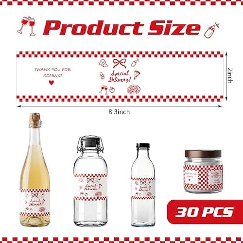 Gueevin 30 Pcs Special Delivery Baby Shower Water Bottle Labels | Waterproof Bottle Stickers Wrappers Labels for Soda Drink Themed Favors Baby Shower Party Gender Reveal Decoration Supplies thumbnail 3