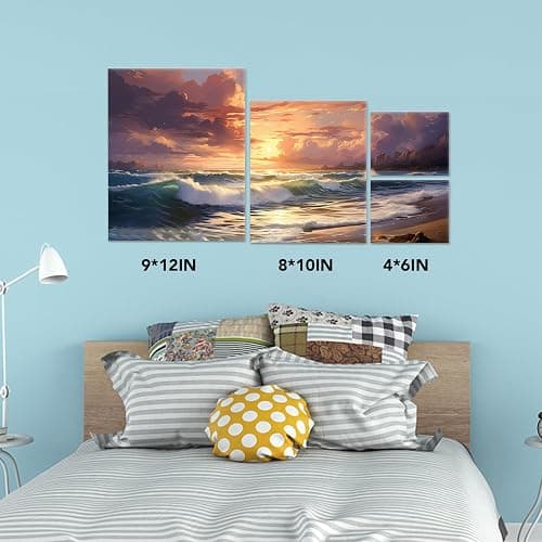 ESRICH Canvases for Painting 8Pack Painting Canvas with 9x12,8x10,4x6,Canvas Panels for Oil Paint,Watercolor,Acrylic Paint,Gouache and Tempera. thumbnail 7