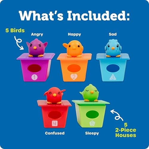 Learning Resources Peek-a-Bird Learning Buddies - 15 Pieces, Age 18 Months+ Toddler Activities, Preschool Toys, Educational Color Teaching thumbnail 6