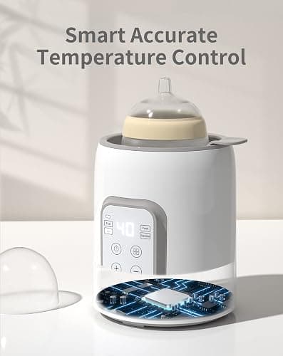 Bottle Warmer, GROWNSY 8-in-1 Fast Baby bottle Warmer with Timer LCD Display Accurate Temperature Control for Breastmilk or Formula thumbnail 8
