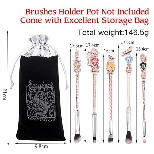【2 Color Options】Harry Makeup Brushes Set for Women, Potter Makeup Gift Set, Magic Eye Shadow Eyeliner Blending Lip Brush - Brushes Holder Pot Not Included thumbnail 2