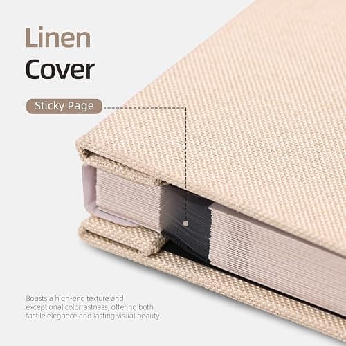 Vienrose Photo Album Self Adhesive 4x6 5x7 3x5 8x10 Scrapbook Album DIY Scrap Book with Metallic Pen 120 Pages thumbnail 7