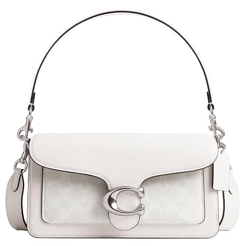 Coach Tabby Shoulder Bag 26 in Signature Canvas, LH/White Chalk - Image 1