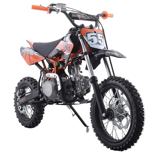 X-PRO Bolt 125cc Zongshen Engine Kids Dirt Bike Pit Bike Youth Dirt Pit Bike with 4-Speed Semi-Automatic Transmission, Big 14"/12" Tires! | 125cc, Zongshen Engine, Dirt Pit Bike, Tires - Image 1