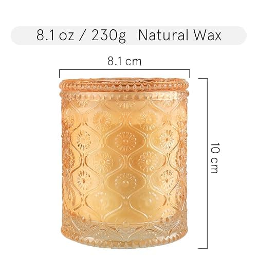 LA Jolie Muse Pumpkin Chai Scented Candle, Autumn Candle, Natural Soy Candle, 40 Hours Burning Time, Luxury Candle Gift for Women & Men, House Warming Gift thumbnail 7