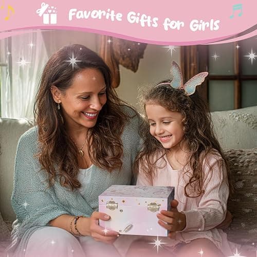 ProCase Unicorn Jewelry Box for Girls, Kids Musical Jewelry Boxes with Spinning Unicorn Doll, Birthday Christmas Gifts for Little Girls Children Toddler Ages 3 4 5 6 7 8 -Unicorn (Box Only) thumbnail 2