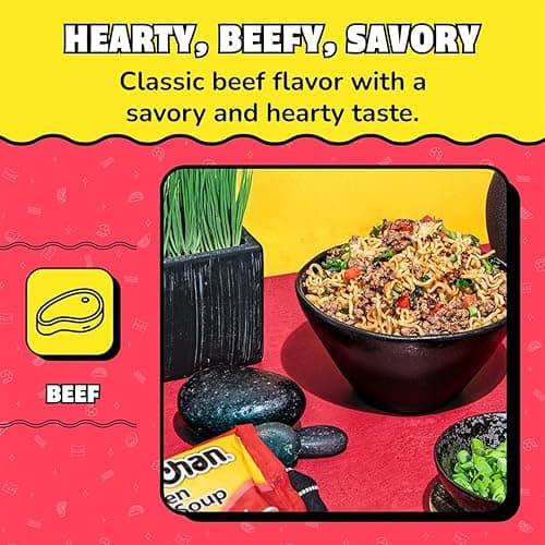 Maruchan Ramen Beef, Instant Ramen Noodles, Ready to Eat Meals, 3 Oz, 24 Count thumbnail 6