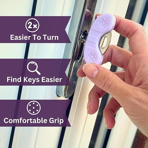 Keywing Key Turner Aids 4-Pack - Ergonomic Key Holder for Arthritis, Elderly, and Weak Hands | Easy Grip | Mobility Aids for Yale-Style Keys thumbnail 2