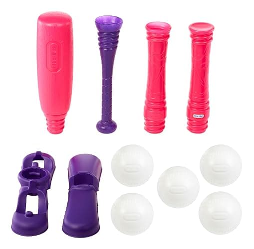 Little Tikes Basic Tot Sports T-Ball w/ 5 Balls Pink – (Amazon Exclusive) thumbnail 5