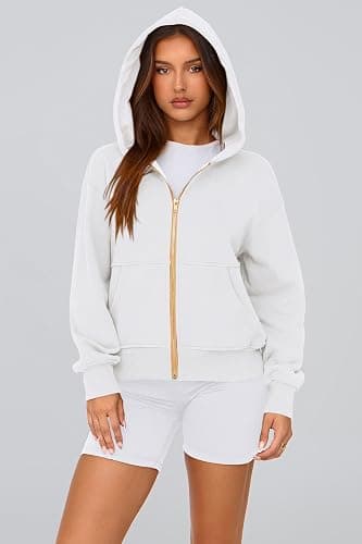 PRETTYGARDEN Hoodies for Women Sweatshirt Zip Up Hoodie Fall Fashion 2025 Trendy Long Sleeve Jackets Winter Clothing Outfits thumbnail 6