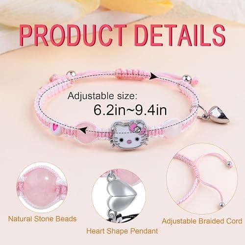 XMITHJLS Couples/Friendship Matching Bracelets,Bat/Spider/kitty Bracelets Set, Valentine's Day Birthday Jewelry Gifts for Gf and Bf Soulmate, Matching Gifts for Husband&Wife Son&Daughters BFF thumbnail 2