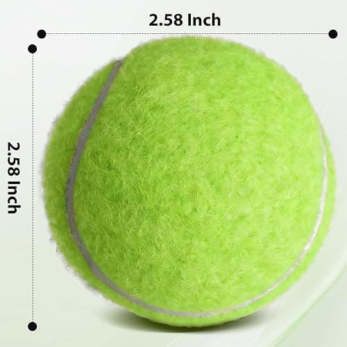 FURWEY Tennis Balls, 12/24/36/80 Pack Bulk Tennis Balls Pressureless Tennis Ball, Come with Mesh Bag for Easy Transport,Pet Dog Playing Balls, Good for Beginner Training Ball thumbnail 3