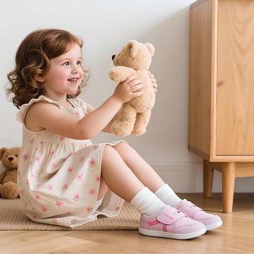 Toddler Wide Toe Box Barefoot Shoes Boys Girls Sneakers Kids Tennis Shoes Preschool Non Slip Lightweight Comfortable First Walking Shoes Running Outdoor Activities thumbnail 2