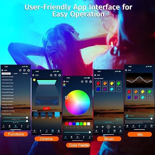 Neroupe Sunset Lamp Projector with APP & Button Control, 360 Degree Rotation Multiple Colors Changing LED Lamp Night Light, Sunset Light for Bedroom Decor/Party/Christmas Gifts/Tiktok Live/Room Decor thumbnail 5