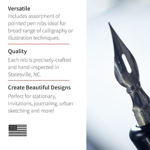 Speedball Sketching Set with Penholders and Pens, Set of 8 (SB2964), Black thumbnail 3