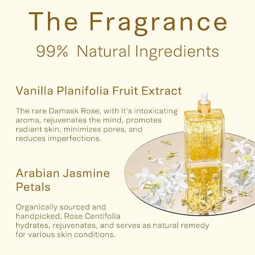 SAFA Vanillé Oil - Organic Oil for Face, Body, Hair, Nails & Aromatherapy | Vanilla Extract & Jasmine Petals - Essential Oil for Diffusers | After Shower Body Oil | Skin Moisturiser (4 Fl Oz) thumbnail 2