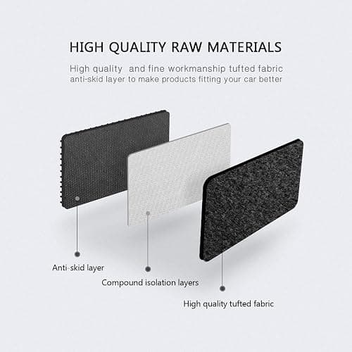 IKON MOTORSPORTS Floor Mats Compatible with 1996-2000 Honda Civic Coupe Hatchback Sedan, Nylon Black Front Rear Carpet 1997 1998 1999 thumbnail 6