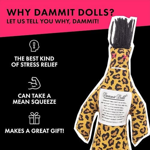 Dammit Doll - Limited Edition Tacky Fashion Collection - Stress Relief, Gag Gift (Leopard Doll) thumbnail 3