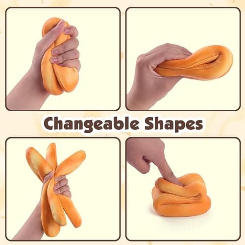 Anboor 3 Pcs Long Bread Squishy Artificial Fake Baguette Squish Toys Scented Soft Slow Rising Toy Food Pretend Play Prop Kitchen Kids thumbnail 5