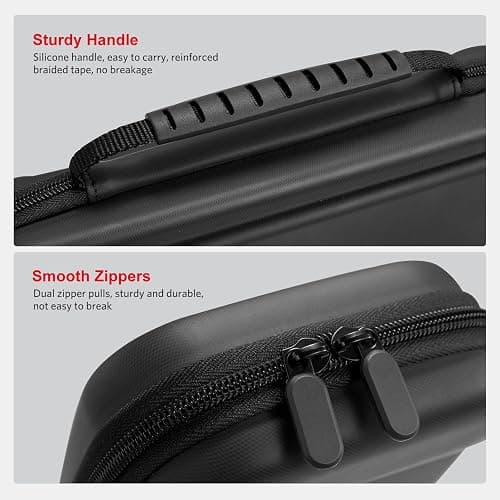CoBak Large Capacity Carrying Case for Nintendo Switch 2 (2025) - 3 in 1 Accessories Bundle with 2 Screen Protectors, Thumb Grip Caps, 24 Game Cartridges, Hard Shell Portable Travel Pouch, Black thumbnail 4