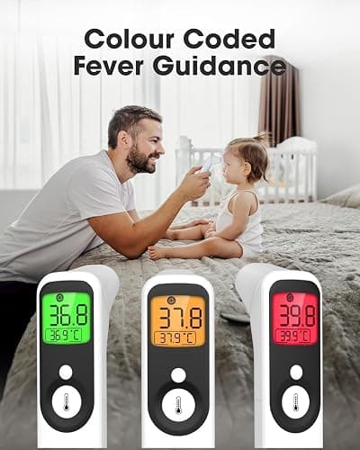 OxiPro TH1 Thermometer - Health & Pharma Award Winner 2025 - In-Ear, Forehead, Non-Touch & Baby Modes - Infrared Thermometer for Newborn, Baby, Kids, Children & Adult Temperature Measurement thumbnail 2