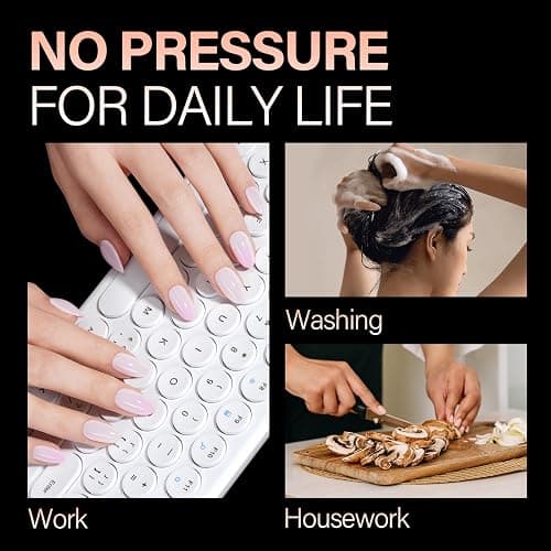 AILLSA Short Oval Round Nails 504PCS Clear Gel Nails Tips Press on False Soft Nails Tip Full Cover Fake Gelly Nails Tips for Nail Extension DIY Home Salon Gift, 10 Sizes Preshaped Nail Tips thumbnail 7
