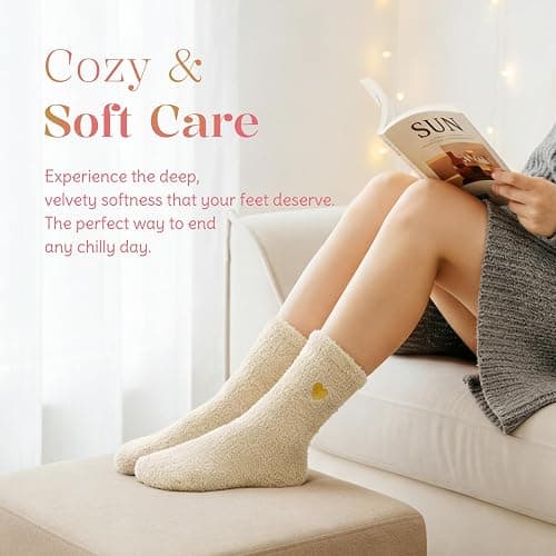 Brikabia Dance Gifts for Dancers, Ultra Soft Fuzzy Dance Socks for Women Dancer Party Favor thumbnail 6