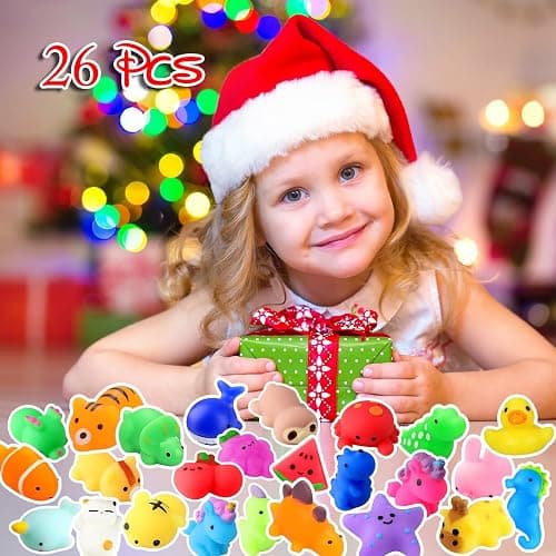 nobasco Squishies, 26 Pack Mochi Squishy Toys - Kawaii Cat Squishys Slow Rising Animals - Party Favors, Goodie Bag, Birthday Gifts, Mini Squishies Stress Reliever Toy thumbnail 9