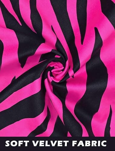 Pecfamly Y2K Pink and Black Zebra Print Throw Pillows (Covers Only No Pillow Inserts) Hot Pink Mcbling Trashy Y2K 2000S Baddie Scene Room Bedroom Decor for Teen Girls Women thumbnail 5