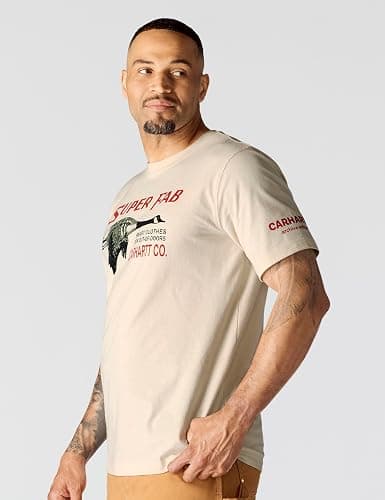 Carhartt Mens Relaxed Fit Lightweight Short-Sleeve Fab Graphic T-Shirt thumbnail 2