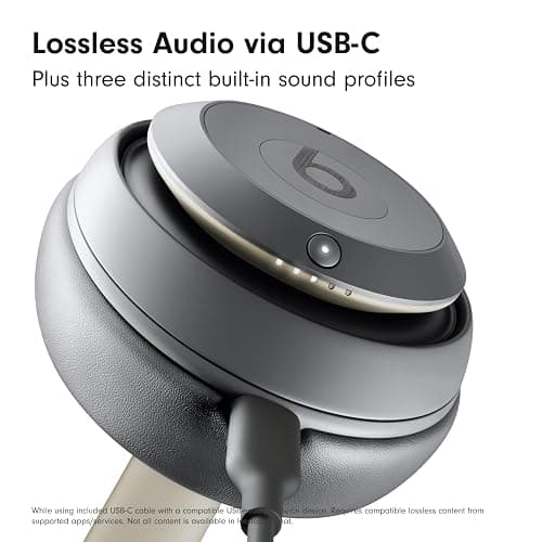 Beats Studio Pro - Premium Wireless Over-Ear Headphones- Up to 40-Hour Battery Life, Active Noise Cancelling, USB-C Lossless Audio, Apple & Android Compatible - Amazon Exclusive Sand Gray thumbnail 7