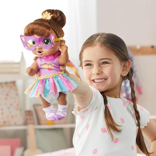 Baby Alive Super BFF Sophia Sparkle Brown Hair Dress Up Baby Doll Playset, 11 Inches, Toys for 3 Year Old Girls & Boys & Up (Amazon Exclusive) thumbnail 7