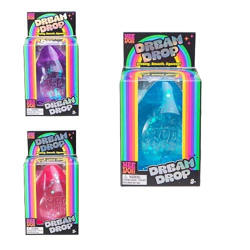 Schylling NeeDoh Dream Drop - Sensory Toy with Groovy Goo Filling - Three Random Colors - Ages 3 and Up - 3 Pack thumbnail 6